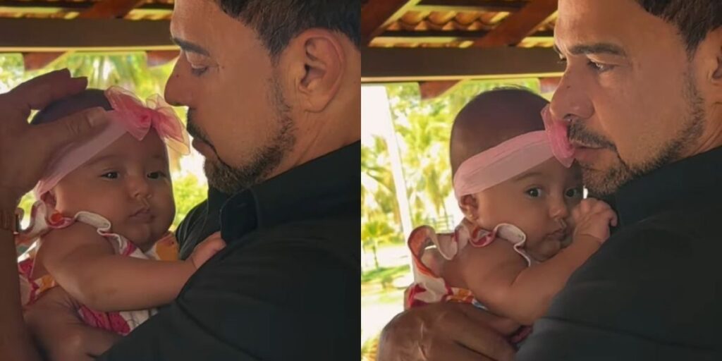 Zezé publica vídeo fofo se despedindo da filha: “Hora de trabalhar"