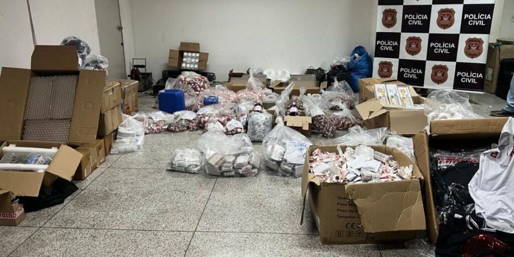 Anabolizantes falsificados: polícia apreende quase 10 mil produtos em Cotia