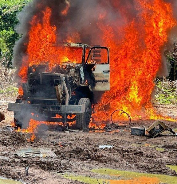 PF mira garimpo ilegal em área de preservação na Amazônia