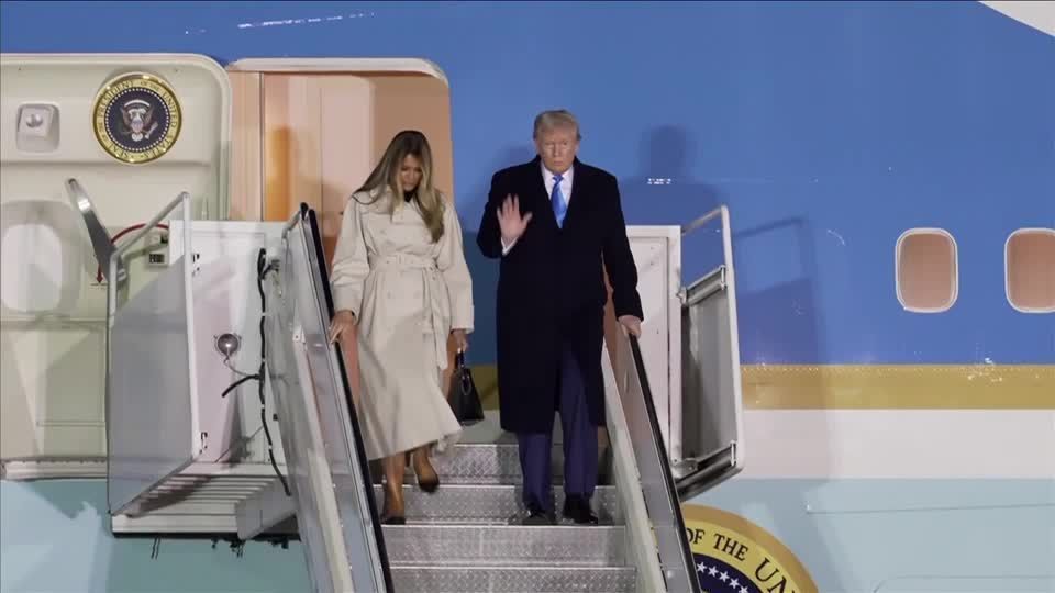 Trump chega à Itália para funeral do papa Francisco