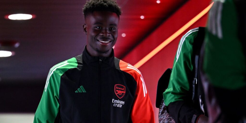 Com retorno de Saka, Arsenal está escalado para enfrentar o Real Madrid