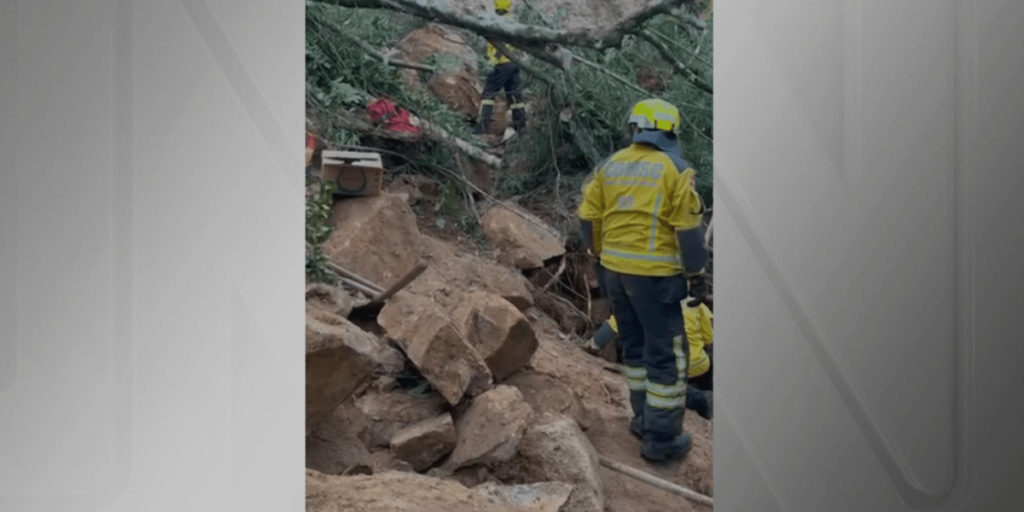 Deslizamento de terras deixa vítima em SC