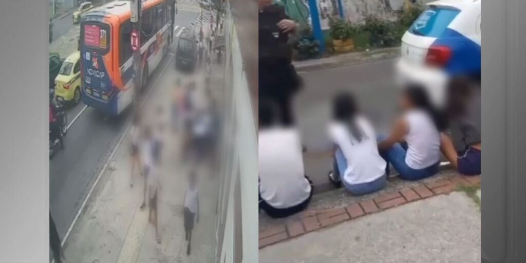 Vídeo: Vestindo uniformes escolares, jovens roubam celulares no Rio; veja