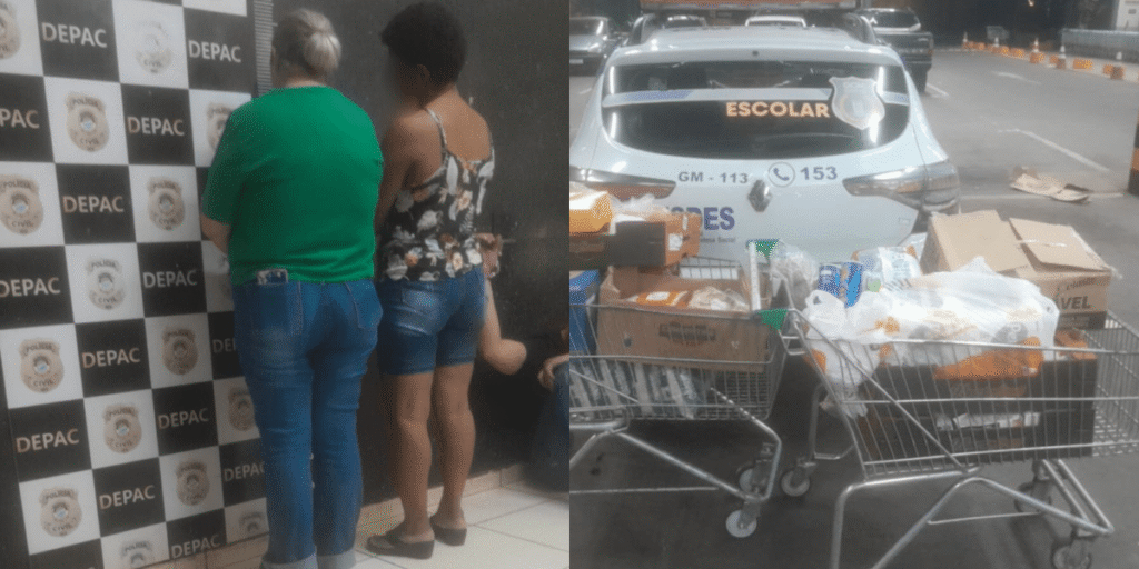 Mulher enche 2 carrinhos de compras e tenta dar golpe pagando apenas R$ 50