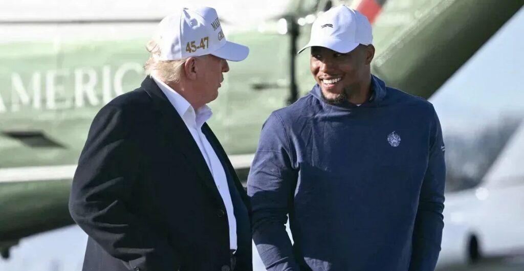 Astro dos Eagles é visto com Trump antes de visita oficial à Casa Branca