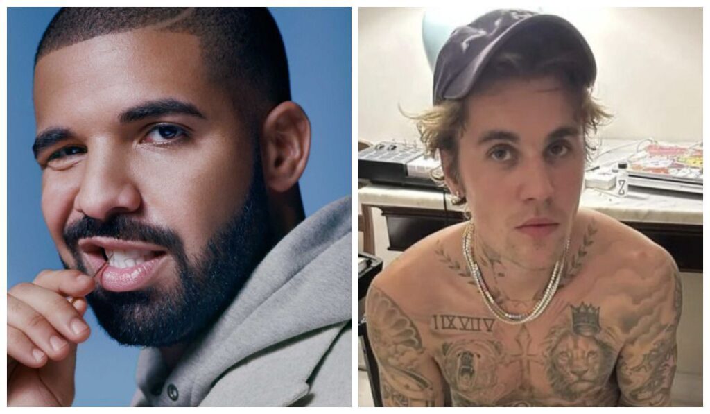 Drake diz que ofereceu parceria musical, mas foi ignorado por Justin Bieber