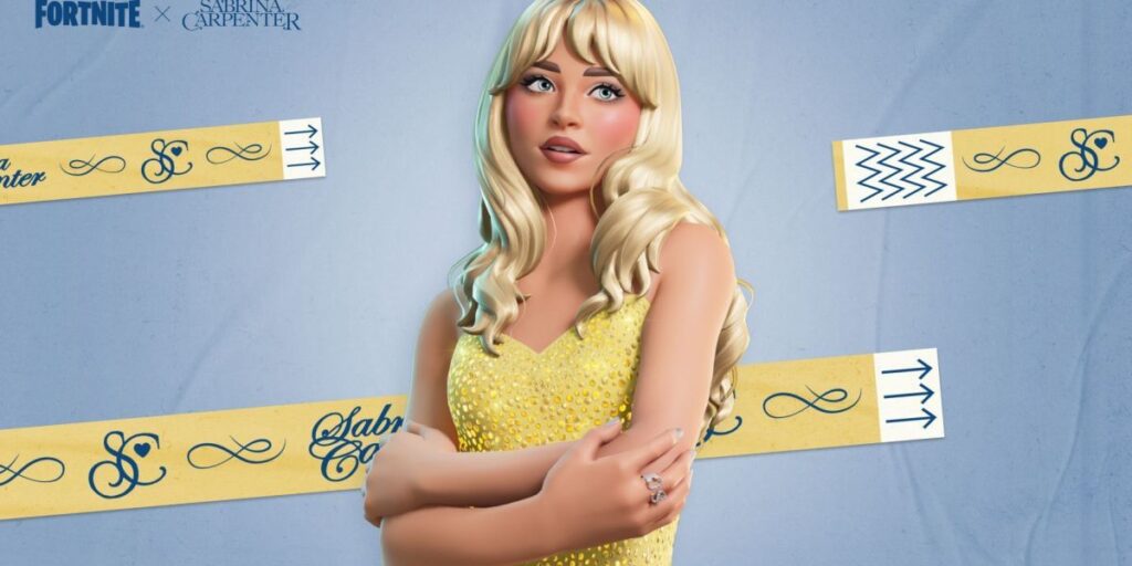 Sabrina Carpenter é confirmada na 8ª temporada do Fortnite Festival
