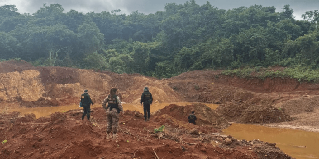 PF fecha mesmo garimpo pela terceira vez no Pará