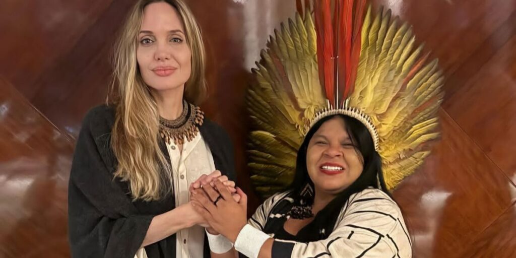 Sonia Guajajara tem encontro com Angelina Jolie: "Será sempre bem-vinda"