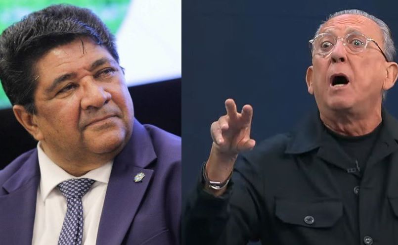 Galvão Bueno chama Ednaldo Rodrigues de "cara de pau" em programa ao vivo