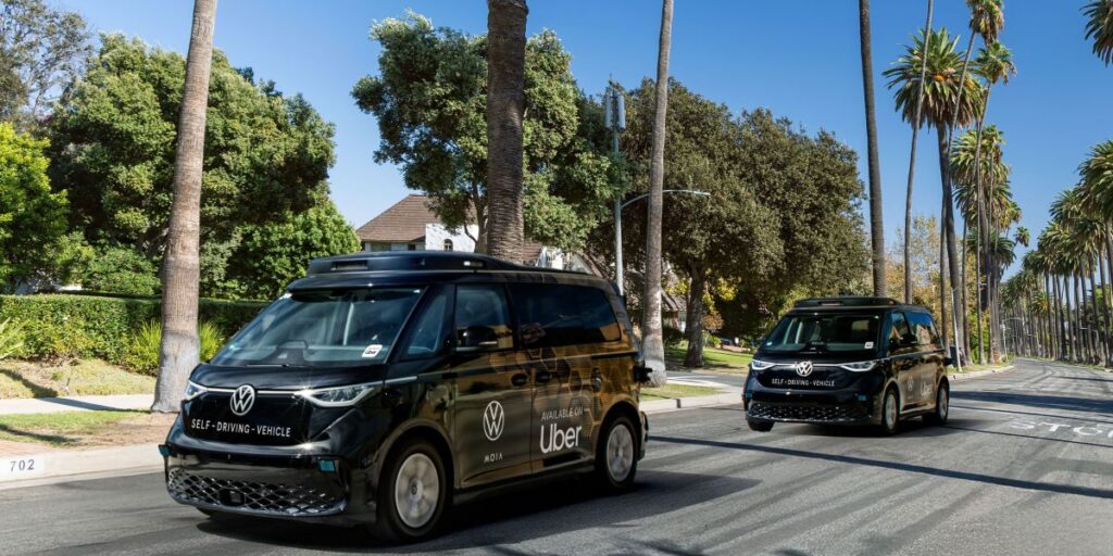 VW e Uber fecham acordo para uso de van elétrica autônoma nos EUA