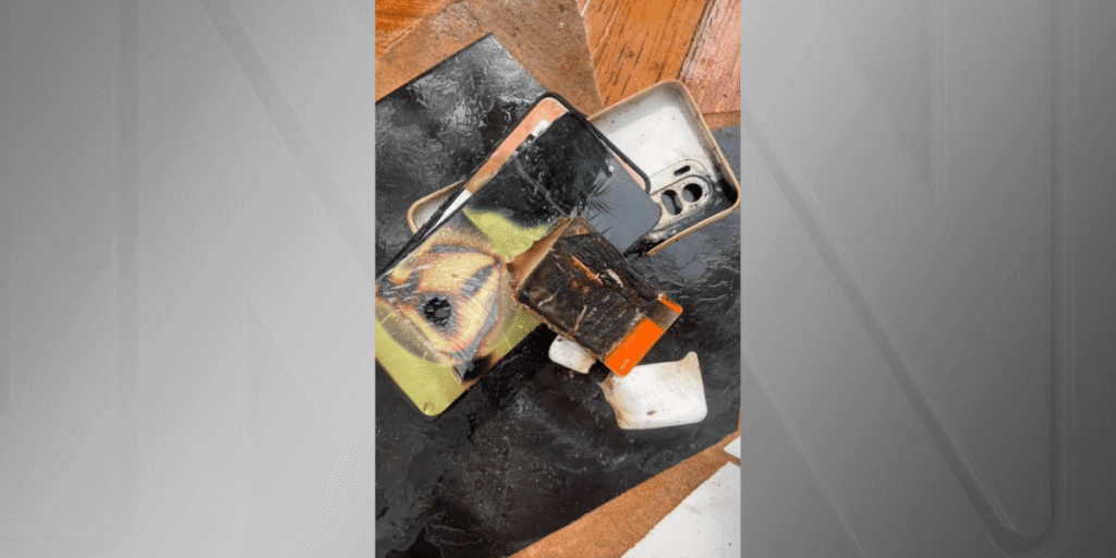 Celular explode mesmo fora da tomada enquanto jovem dormia em MS