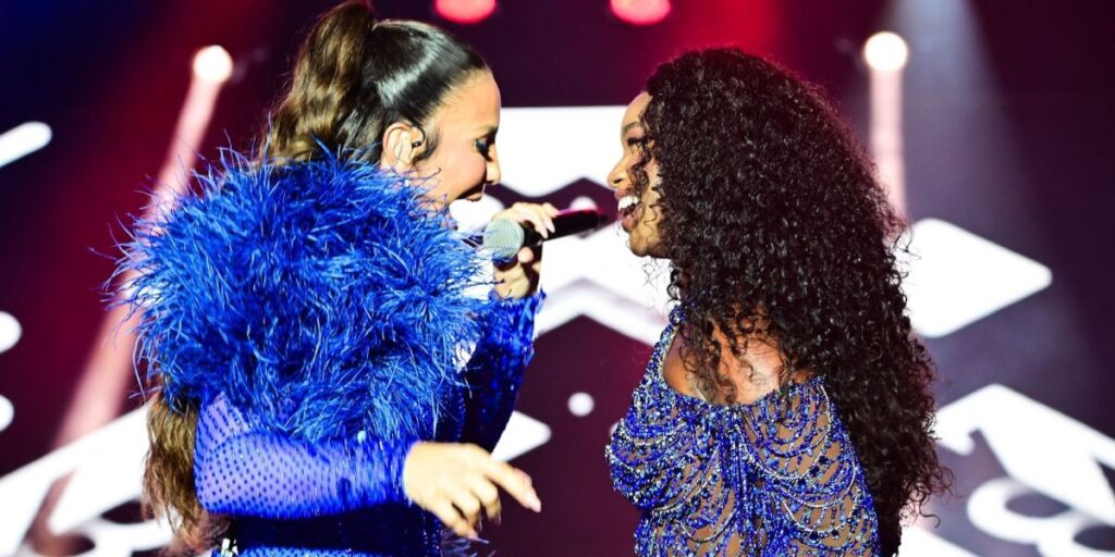 Ivete Sangalo e Iza fazem homenagem a Preta Gil em show