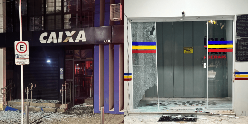 'Novo Cangaço': bandidos atacam agência da Caixa e sede da PM no sul de MG