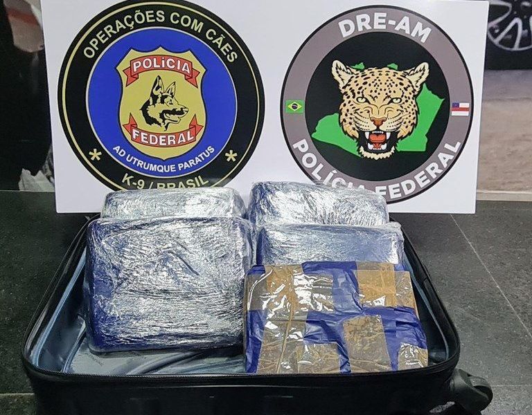 Homem é preso pela PF com drogas no Aeroporto de Manaus