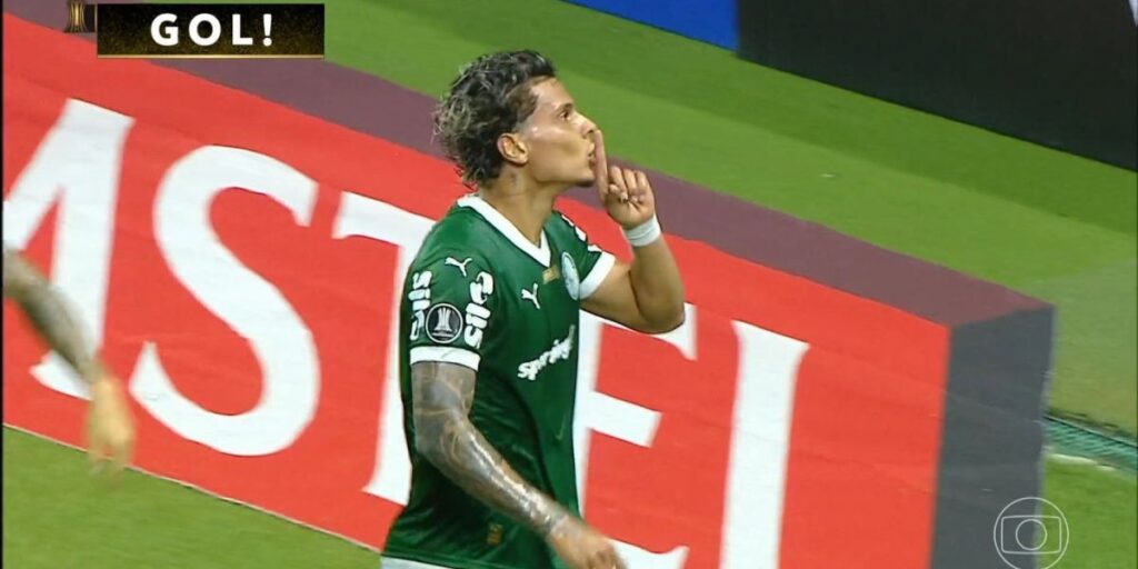 Richard Ríos faz gol e manda torcida do Palmeiras "calar a boca"; veja