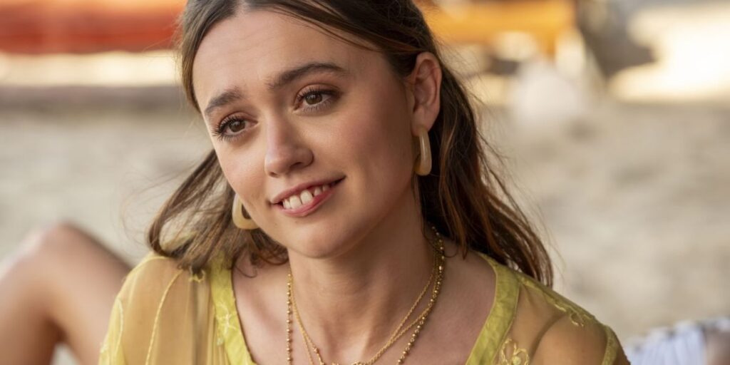 Aimee Lou Wood se emociona com final de "White Lotus": "Muito comovente"
