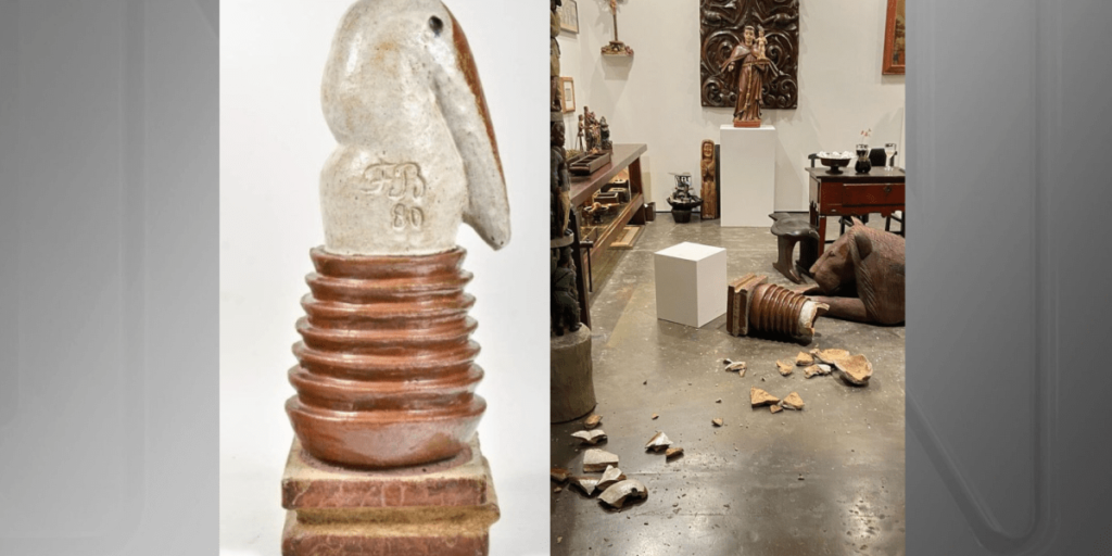 Mulher quebra obra de R$ 70 mil em exposição em SP