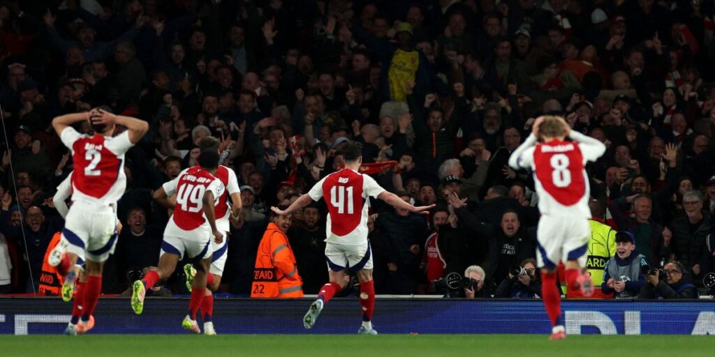 Veja golaços de Rice na vitória do Arsenal sobre o Real Madrid