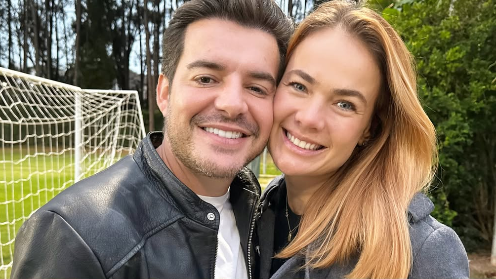 Thaís Pacholek narra como conheceu seu marido, o cantor Belutti: "Armaram"