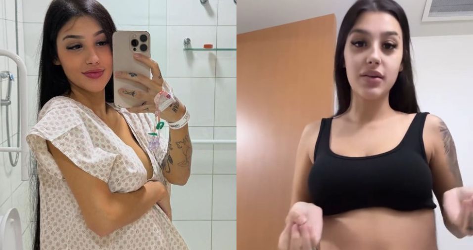 Um dia após dar à luz, Bia Miranda faz vídeo de top e mostra a barriga
