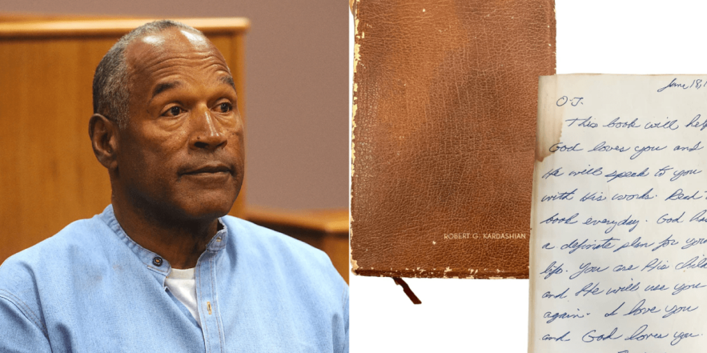 Bíblia de O.J. Simpson é leiloada após recusa da oferta de Kim Kardashian