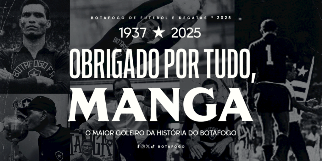 Velório do ex-goleiro Manga será em sede do Botafogo
