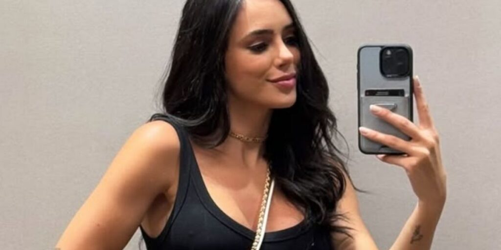 Bruna Biancardi exibe "barrigão" de grávida em vídeo: "Gostaram?"