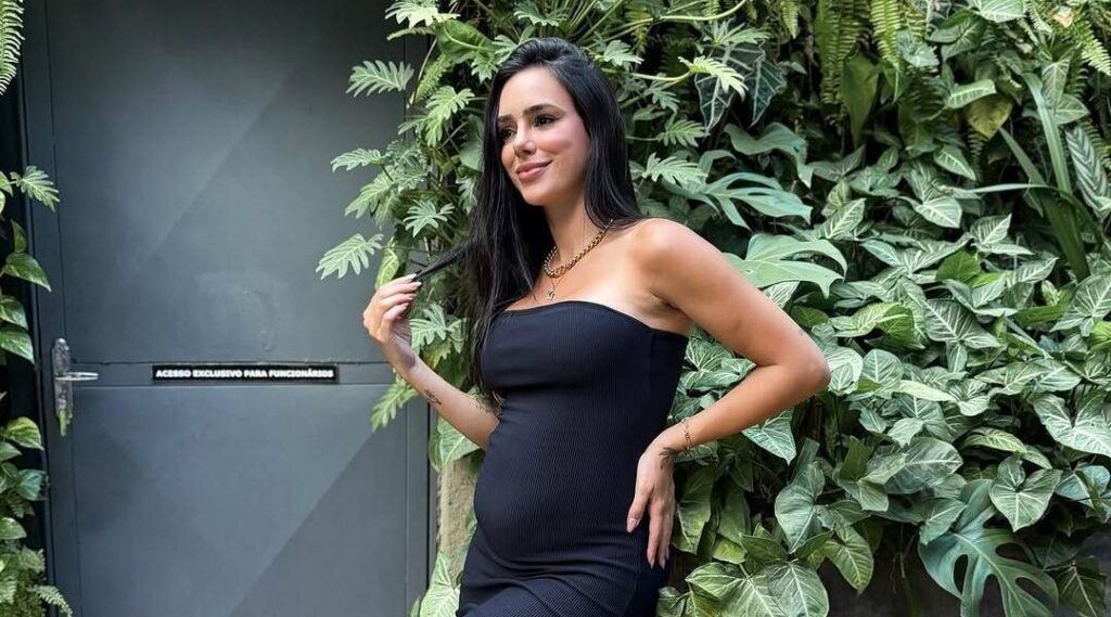 Bruna Biancardi exibe barrigão da 2ª gravidez em novo treino; confira