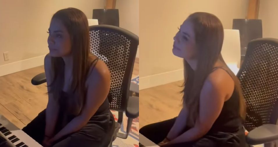 Lexa chora ao ouvir música que fez para a filha: "Não sei explicar"
