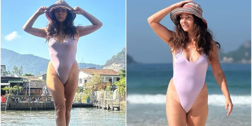 Claudia Ohana posa em cenário paradisíaco no Rio de Janeiro; veja