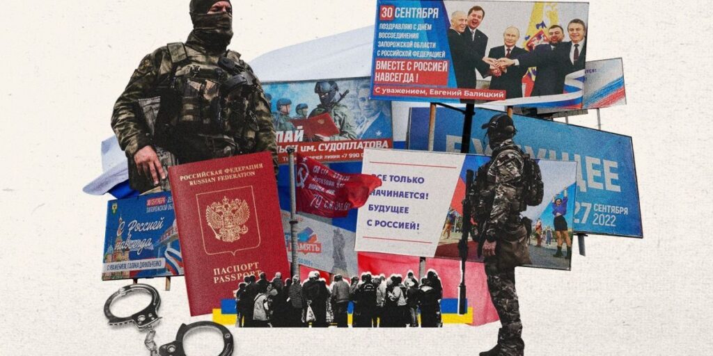 Ucranianos descrevem vida em áreas ocupadas pela Rússia