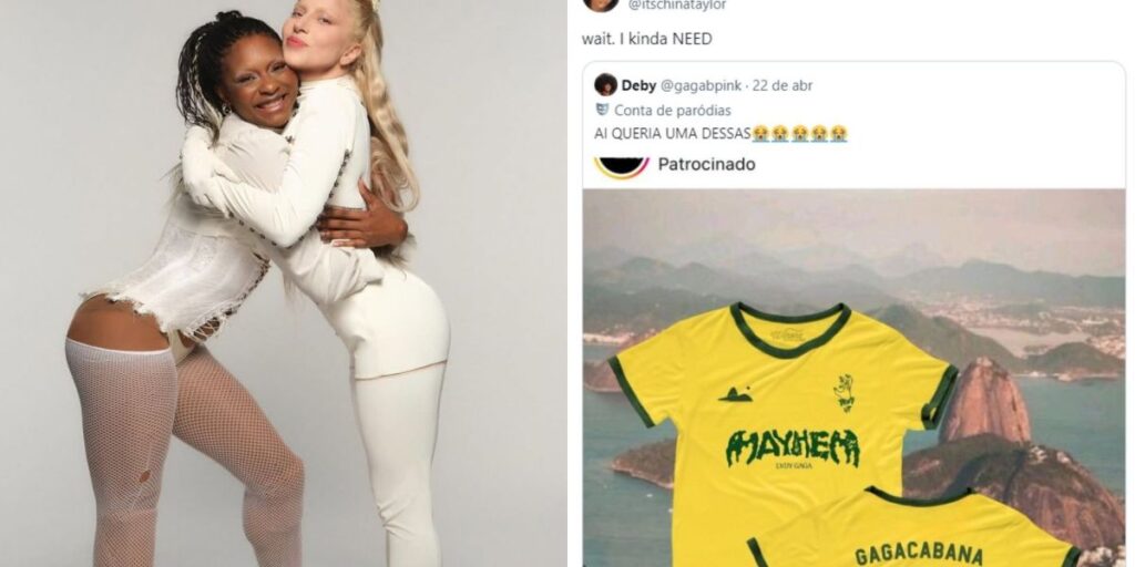 Dançarina de Lady Gaga compartilha camiseta verde e amarela: "Preciso"