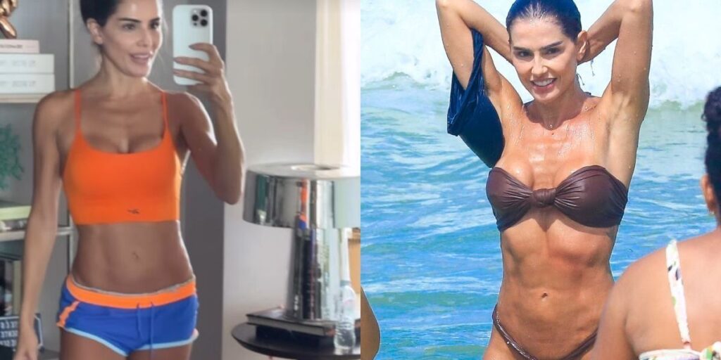 Deborah Secco fala de treino antes de praia: "Domingo vale 2"