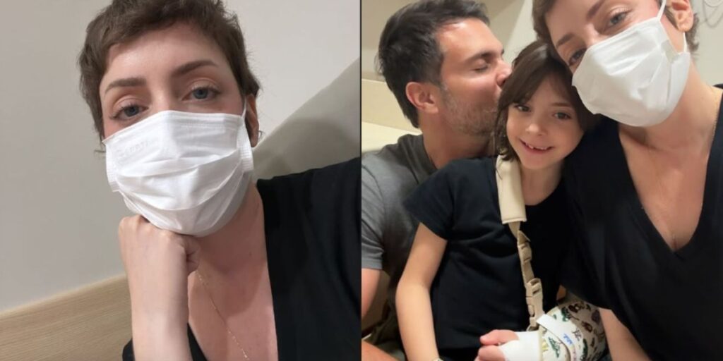 Fabiana Justus desabafa após fratura da filha: "Coração de mãe sofre"