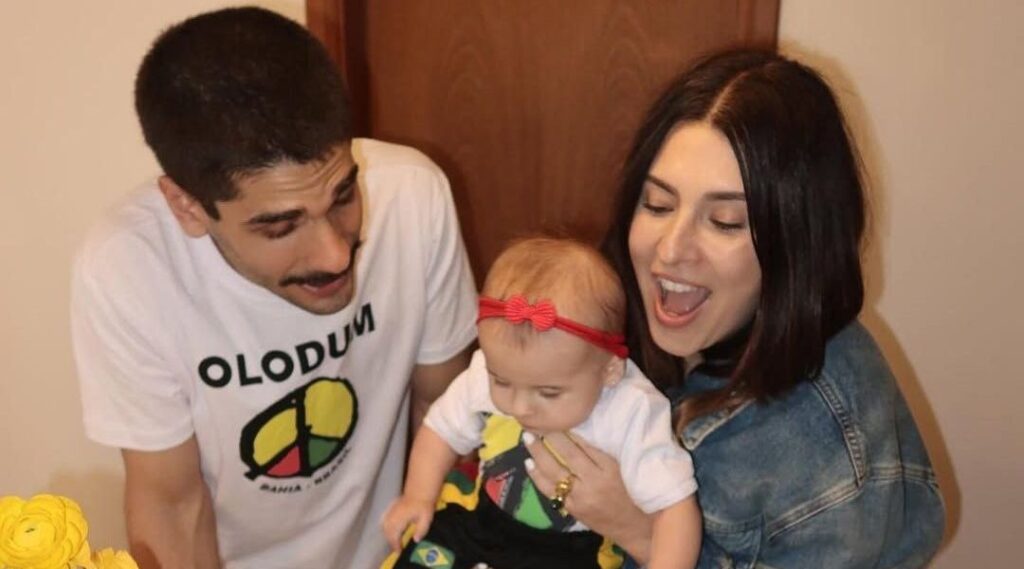 Ex-marido de Fe Paes Leme comemora um ano da filha e homenageia atriz