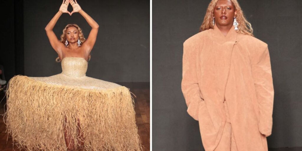 Gaby Amarantos, Liniker e mais famosos desfilam em 5º dia da SPFW