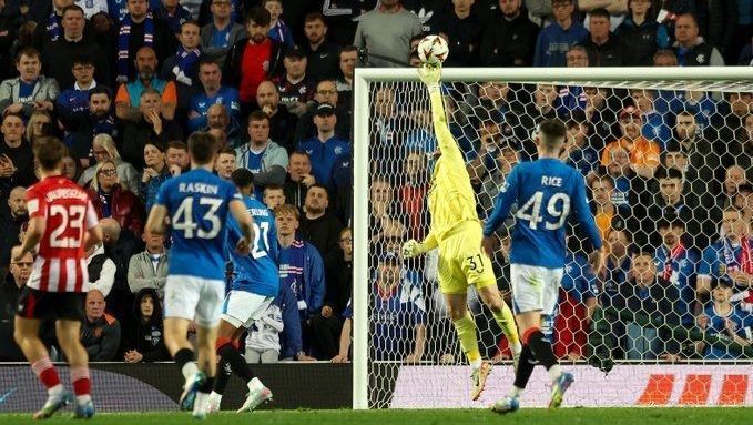 Em jogo heroico, Rangers segura empate com Bilbao na Europa League