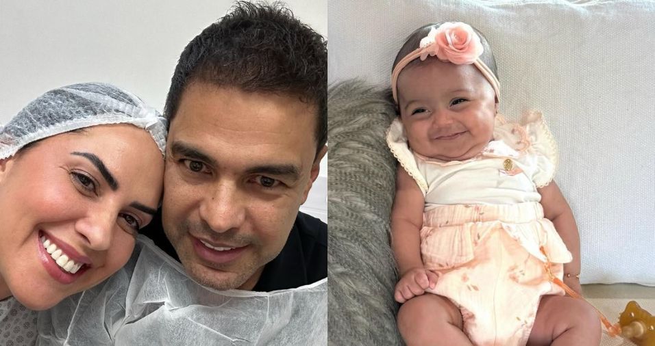 Graciele Lacerda celebra 1 ano da implementação da filha por fertilização