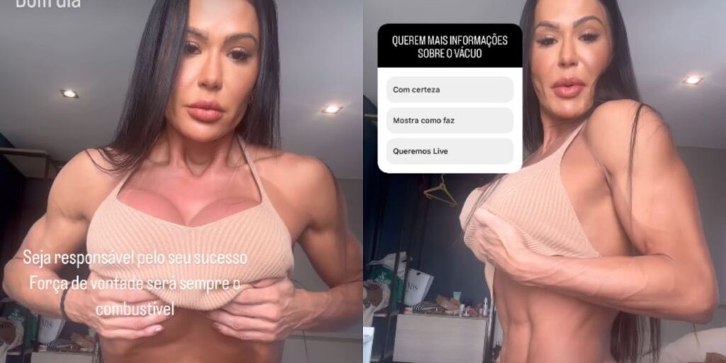 Gracyanne Barbosa revela como desinchou sua barriga após BBB25