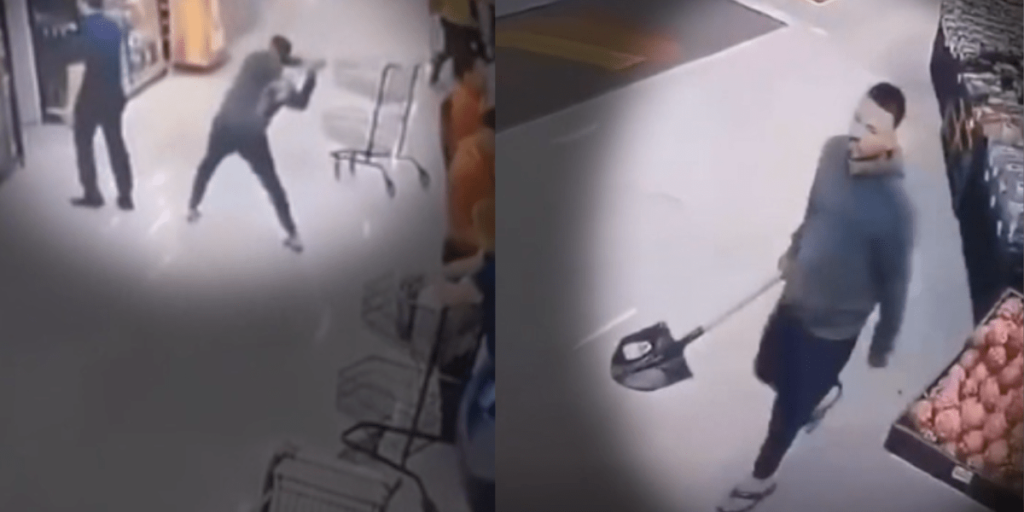 Justiça solta homem que agrediu gerente de mercado em MT com uma pá