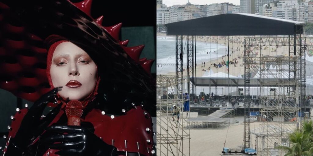 Palco de Lady Gaga em Copacabana terá telão de 60 metros de largura