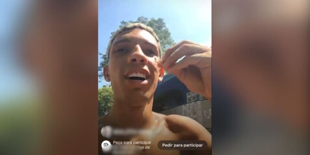 Live do crime: homem transmite assalto na praia de Santos (SP)