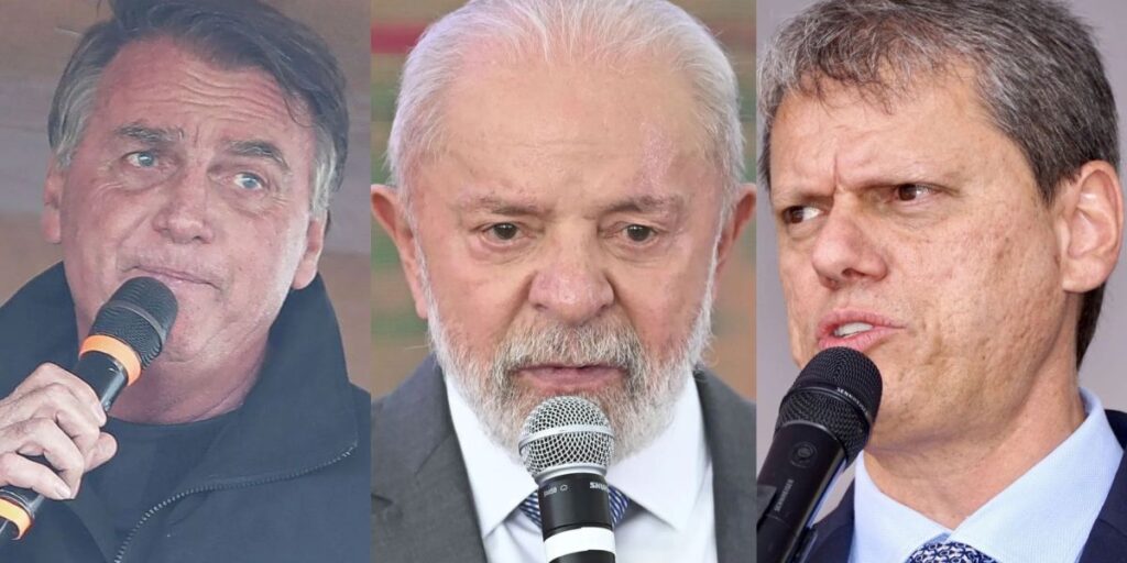 Pesquisa: no RJ, Bolsonaro supera Lula em intenções de voto; Tarcísio, não