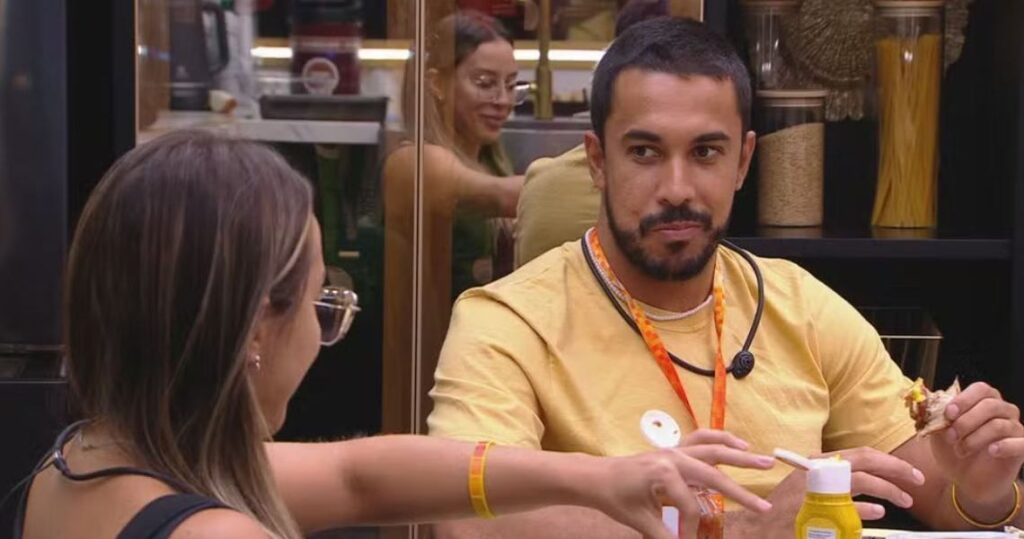 Maike volta a flertar com Renata no BBB25: "Nem Moisés foi tão tentado"
