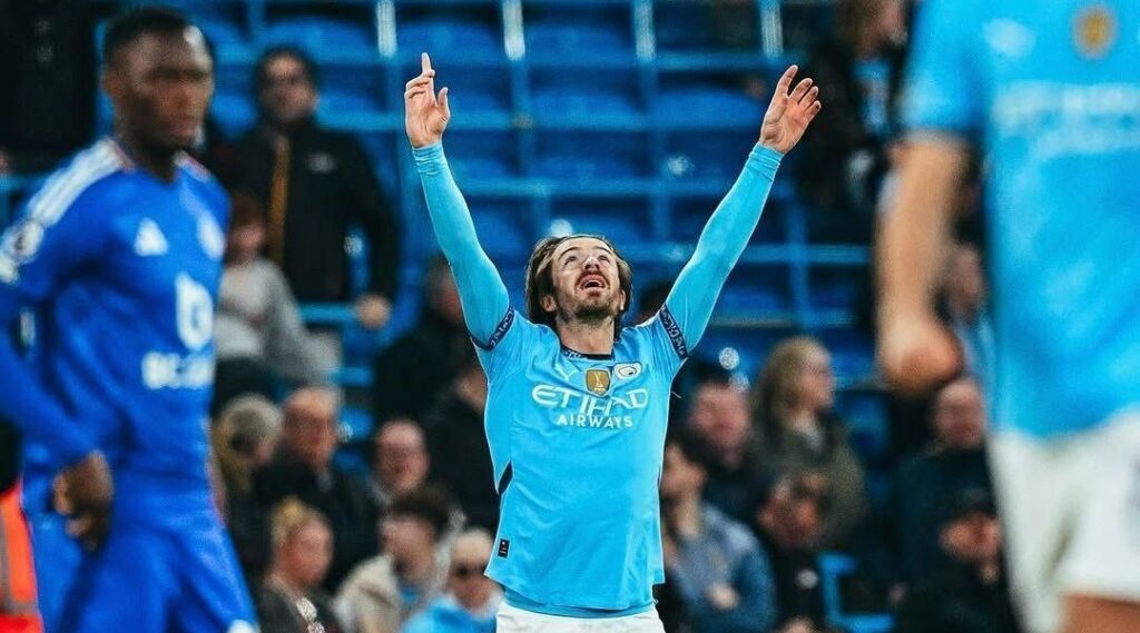 Manchester City bate Leicester com direito a gol de Grealish após 16 meses