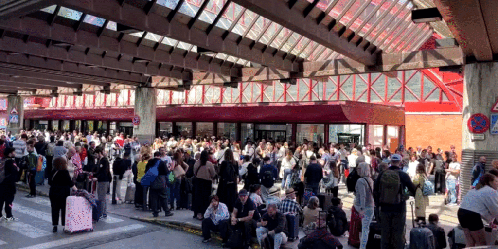 Apagão na Europa: Mãe fica presa em aeroporto enquanto filha dava à luz