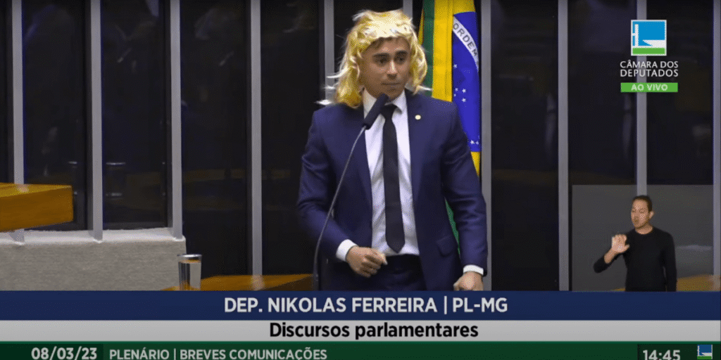 Nikolas é condenado a pagar R$ 200 mil por fala em Dia das Mulheres