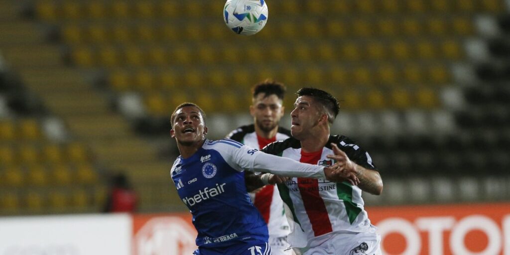 Sul-Americana: Cruzeiro perde para Palestino e fica longe da classificação