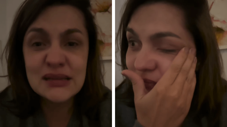 Paula Barbosa chora ao desabafar sobre diagnóstico errado grave do filho